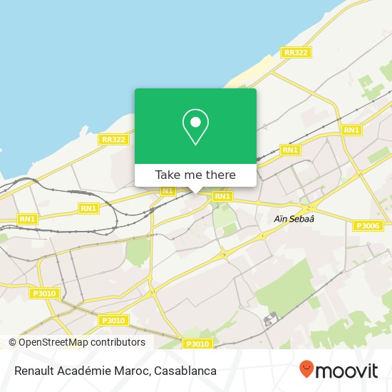 Renault Académie Maroc map