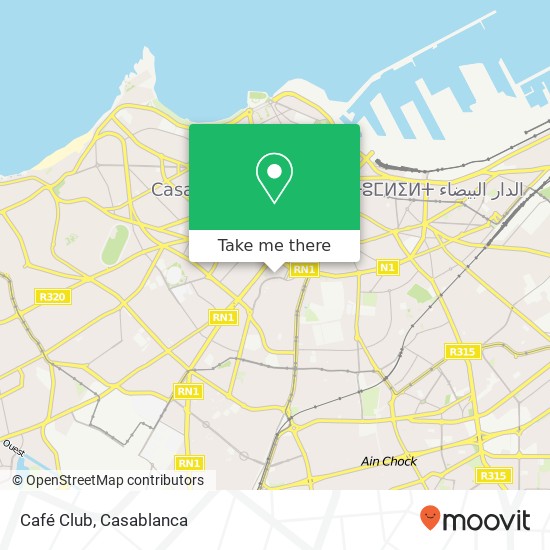 Café Club map