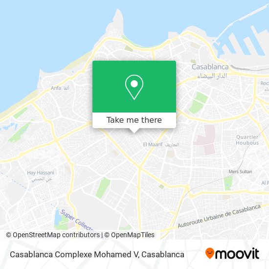 Casablanca Complexe Mohamed V map