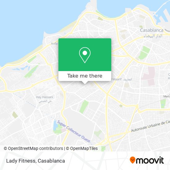 Lady Fitness map