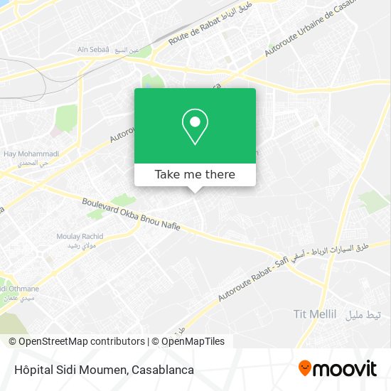 Hôpital Sidi Moumen map