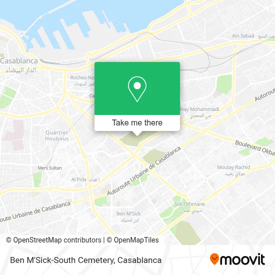 Cimetière De Ben M'Sick-Sud map