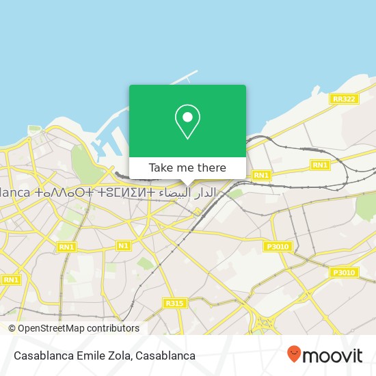 Casablanca Emile Zola map