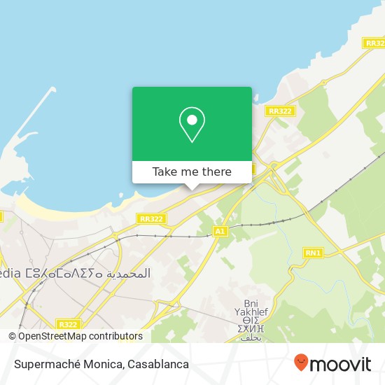 Supermaché Monica map