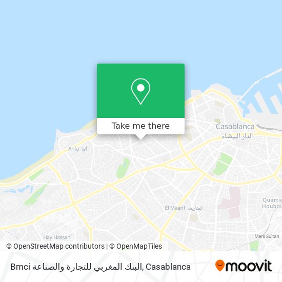 Bmci البنك المغربي للتجارة والصناعة map
