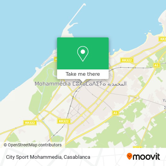 City Sport Mohammedia map