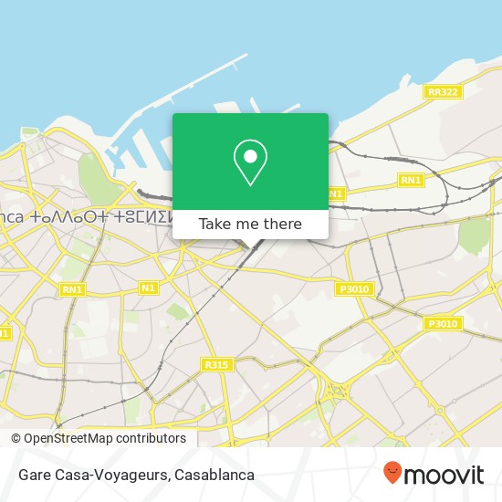 Gare Casa-Voyageurs map
