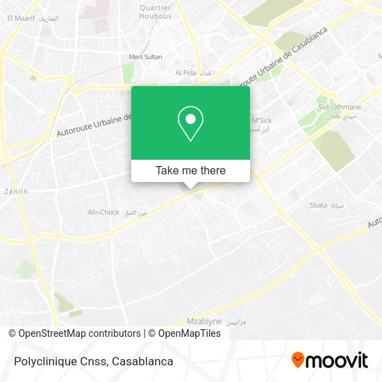 Polyclinique Cnss map