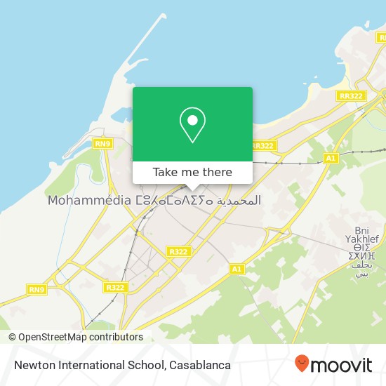 Newton International School map