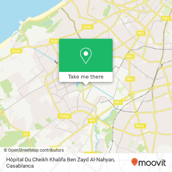 Hôpital Du Cheikh Khalifa Ben Zayd Al-Nahyan map