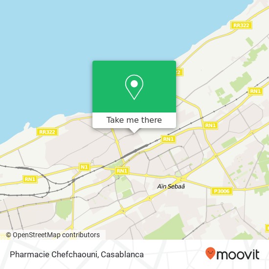 Pharmacie Chefchaouni map