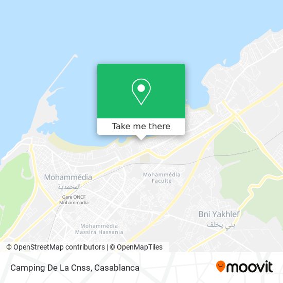 Camping De La Cnss map