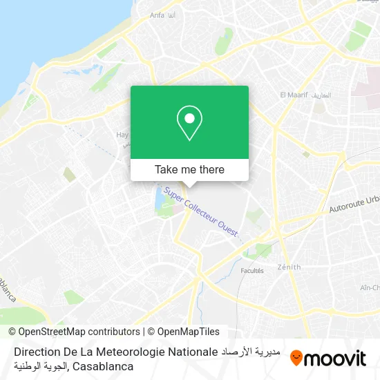 Direction De La Meteorologie Nationale مديرية الأرصاد الجوية الوطنية map