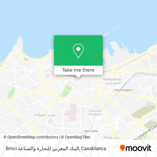 Bmci البنك المغربي للتجارة والصناعة map