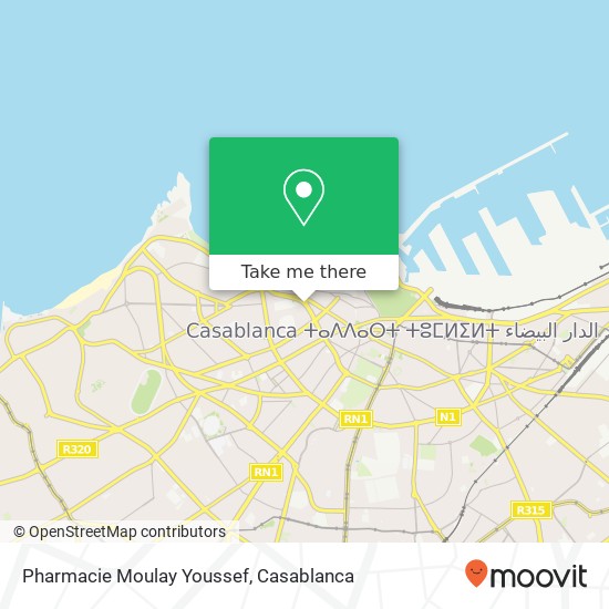 Pharmacie Moulay Youssef plan
