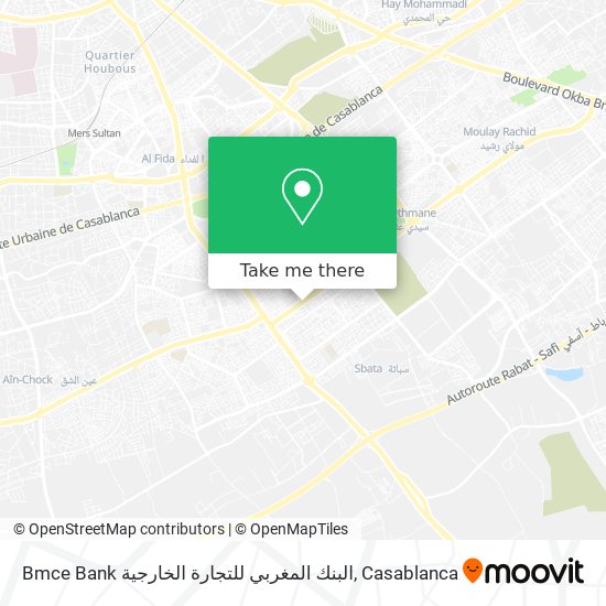 Bmce Bank البنك المغربي للتجارة الخارجية map