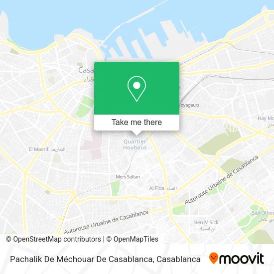 Pachalik De Méchouar De Casablanca map
