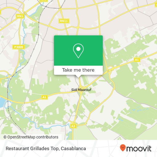 Restaurant Grillades Top map