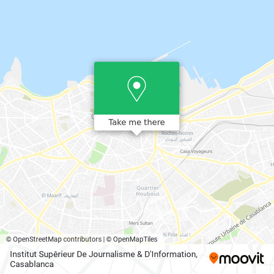 Institut Supêrieur De Journalisme & D'Information map