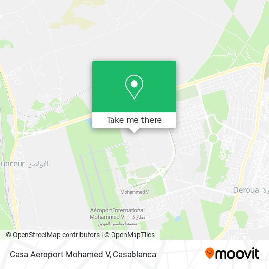 Casa Aeroport Mohamed V map