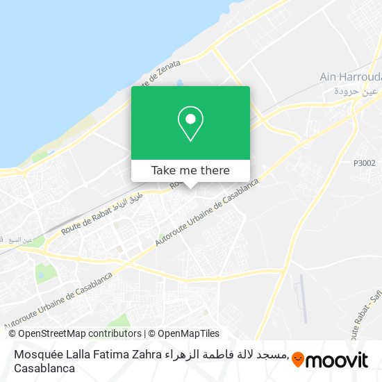 Mosquée Lalla Fatima Zahra مسجد لالة فاطمة الزهراء map