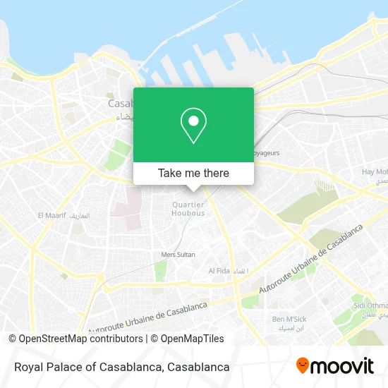 Royal Palace of Casablanca map