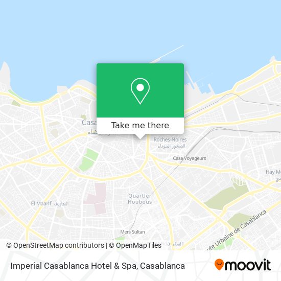 Imperial Casablanca Hotel & Spa map