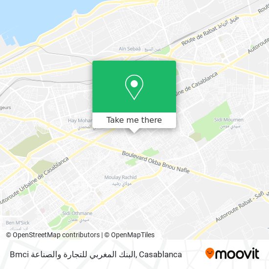 Bmci البنك المغربي للتجارة والصناعة map