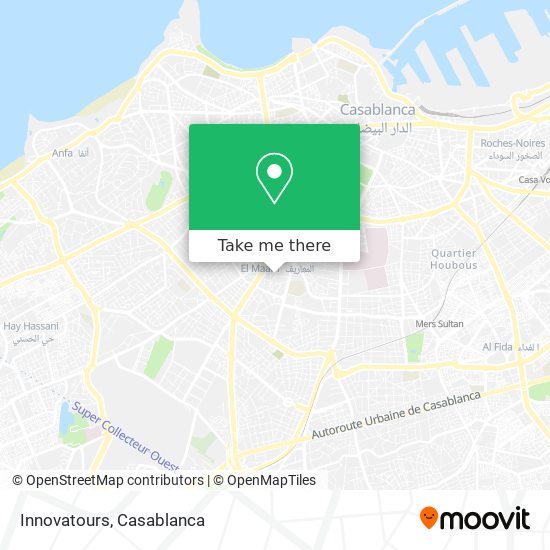 Innovatours map