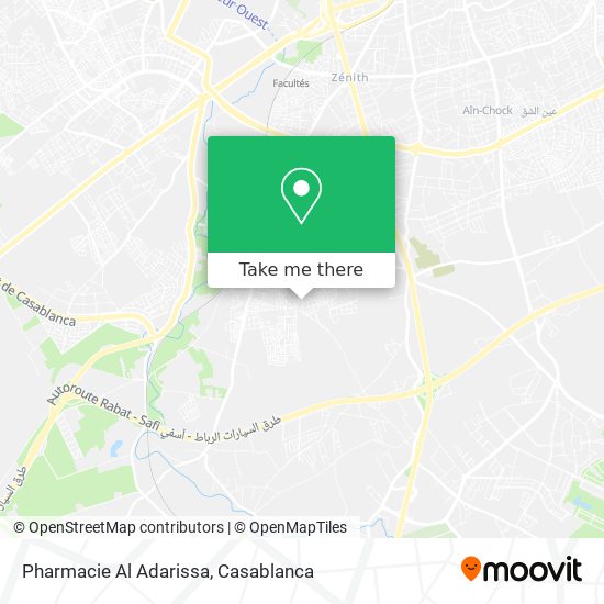 Pharmacie Al Adarissa map