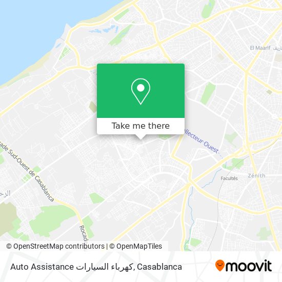 Auto Assistance كهرباء السيارات map