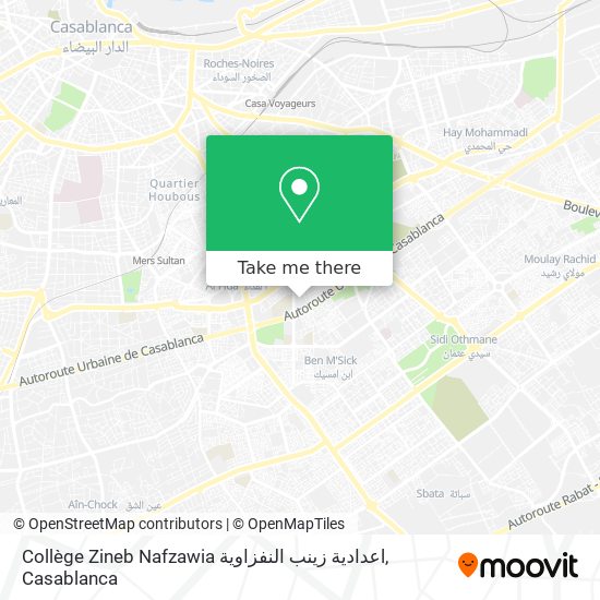 Collège Zineb Nafzawia اعدادية زينب النفزاوية map