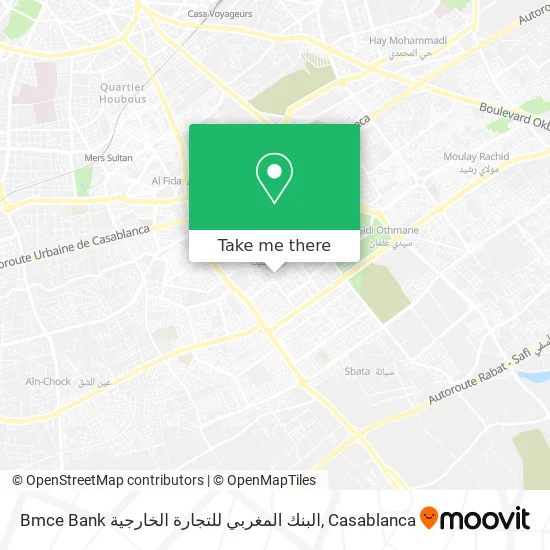 Bmce Bank البنك المغربي للتجارة الخارجية map