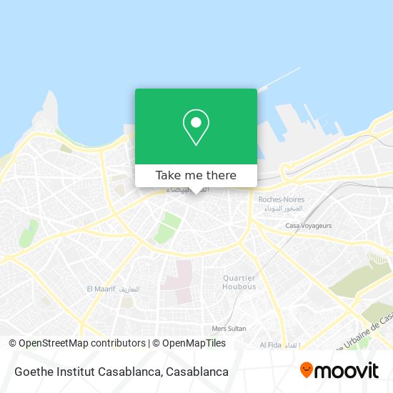 Goethe Institut Casablanca map