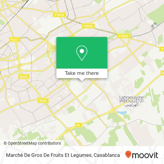 Marché De Gros De Fruits Et Legumes map