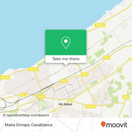 Matia Groupe map