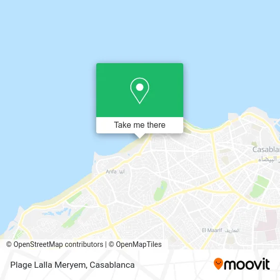 Plage Lalla Meryem map