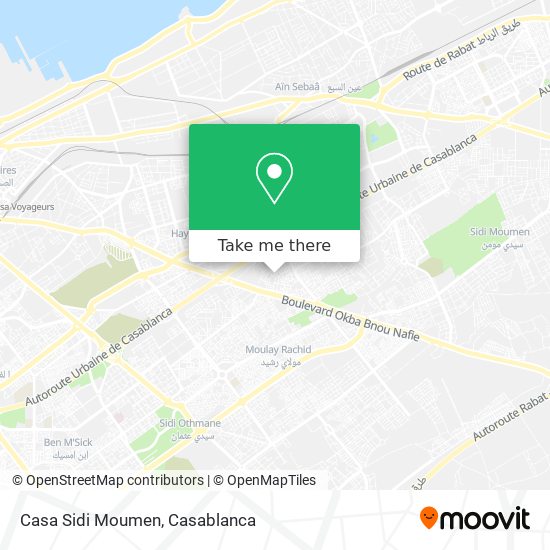 Casa Sidi Moumen map