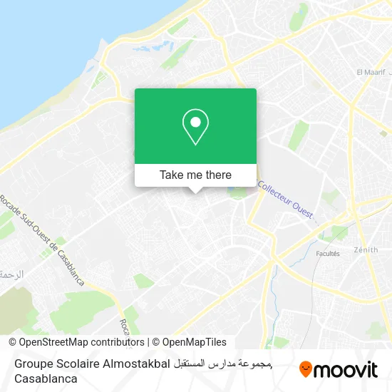 Groupe Scolaire Almostakbal مجموعة مدارس المستقبل map
