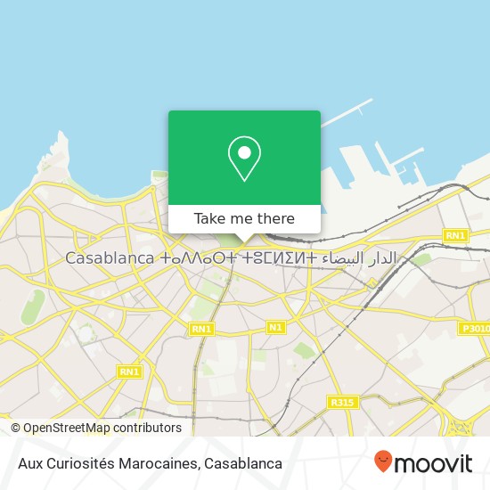 Aux Curiosités Marocaines map