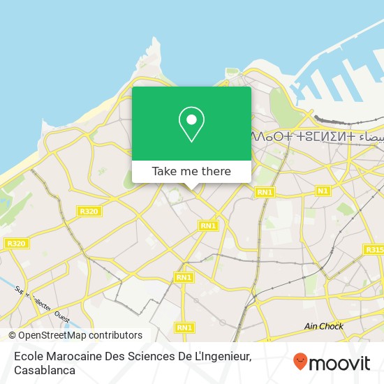 Ecole Marocaine Des Sciences De L'Ingenieur map