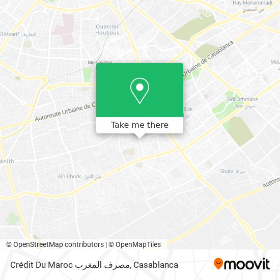 Crédit Du Maroc مصرف المغرب map