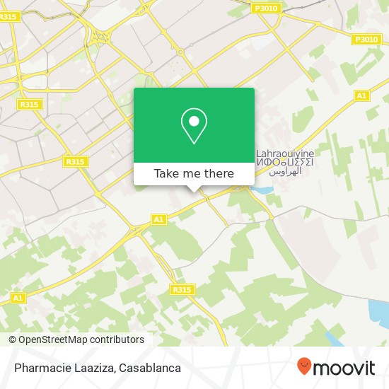 Pharmacie Laaziza map