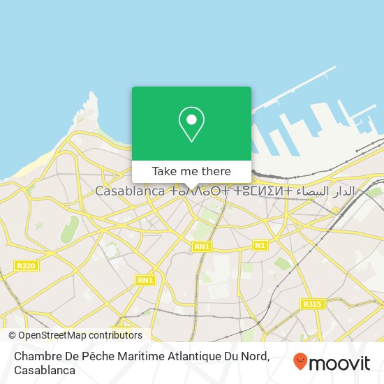 Chambre De Pêche Maritime Atlantique Du Nord map