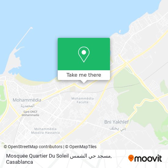 Mosquée Quartier Du Soleil مسجد حي الشمس map