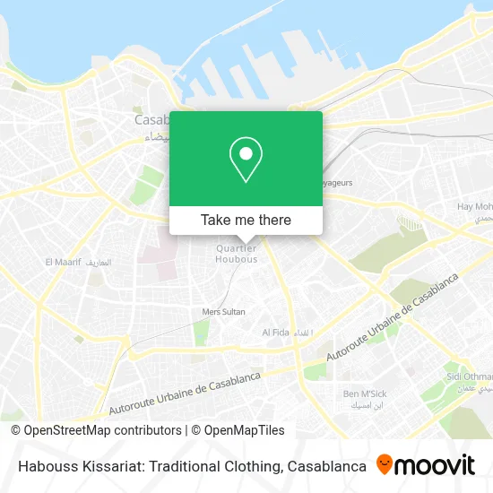 Kissariat Habouss : Vêtements Traditionnel map