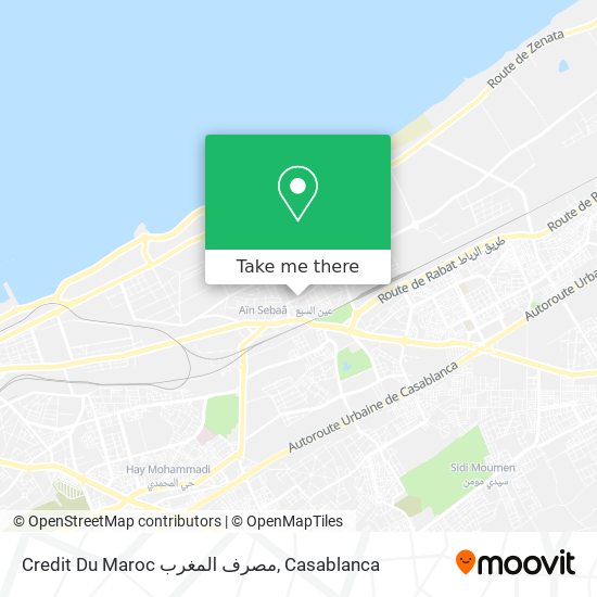 Credit Du Maroc مصرف المغرب map