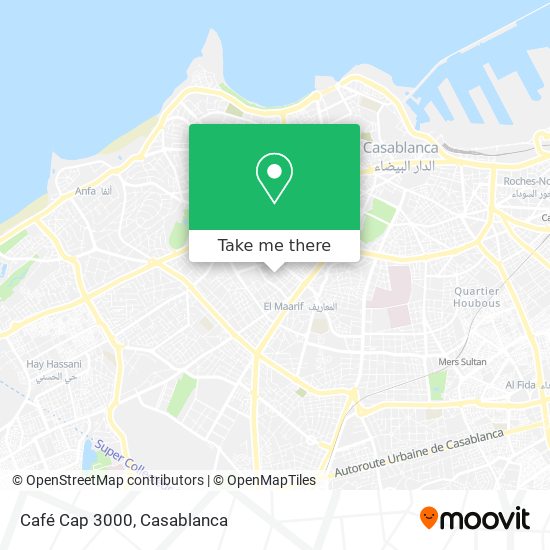 Café Cap 3000 map