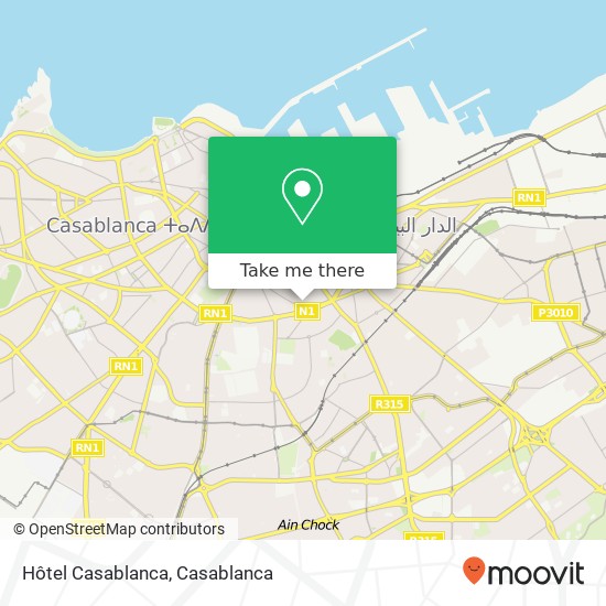 Hôtel Casablanca map