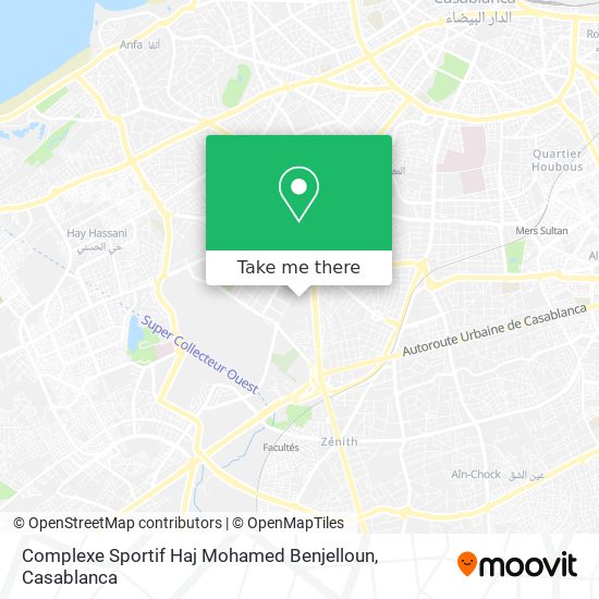 Complexe Sportif Haj Mohamed Benjelloun map
